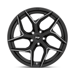 20X9 GLOSS BLACK MILLED 35MM Niche 1PC Wheel