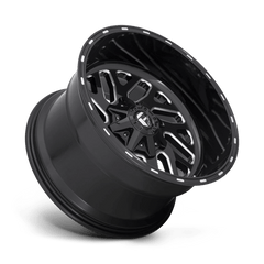 20X9 GLOSS BLACK MILLED 07MM Fuel 1PC Wheel