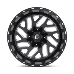 20X9 GLOSS BLACK MILLED 07MM Fuel 1PC Wheel