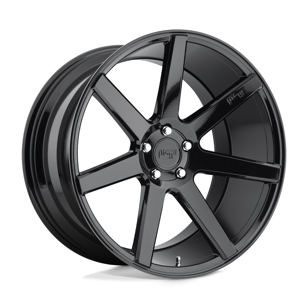 18X8 GLOSS BLACK 40MM Niche 1PC Wheel