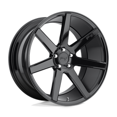 18X8 GLOSS BLACK 40MM Niche 1PC Wheel