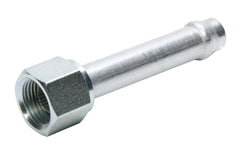 Fitting, Hose End, Straight, 5/8 in Hose Barb to 10 AN Female O-Ring, Aluminum / Steel, Cadmium / Natural, Each