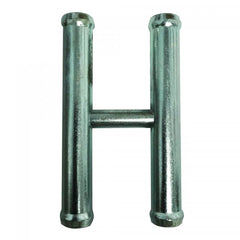 Fitting, Adapter, Crossover H-Pipe, 5/8 in Hose Barb to 5/8 in Hose Barb, Steel, Nickel Plated, Heater Hose, Ford Coyote 5.0L, Each