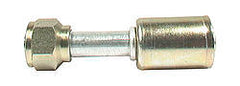 Fitting, Hose End, AC Refrigerant, Straight, 8 AN Hose Crimp to 8 AN Female O-Ring, Aluminum / Steel, Natural / Zinc Oxide, Each