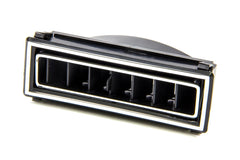 Heating / Cooling Louver, Standard Series, In Dash, Rectangle, 2.5 in Hose, 4.75 x 1.5, Plastic, Black / Chrome, Each