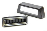 Heating / Cooling Louver, Under Dash, Rectangle, 2.5 in Hose, Plastic, Black / Chrome, Each