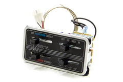 Climate Control Panel, Gen II Base Model, 4 Lever, Horizontal, 4.63 x 2.44 in Rectangle, In Dash, Aluminum, Black Paint, Each