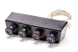 Climate Control Panel, Gen II Base Model, 4 Knob, Horizontal, 7.125 x 1.875 in, Under Dash, Plastic, Black, Each