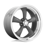 16X8 MAG GRAY MACHINED LIP 10MM American Racing Vintage Wheel