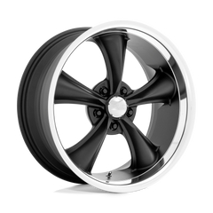 20X8.5 TEXTURED BLACK WITH DIAMOND CUT LIP 28MM American Racing Vintage Wheel