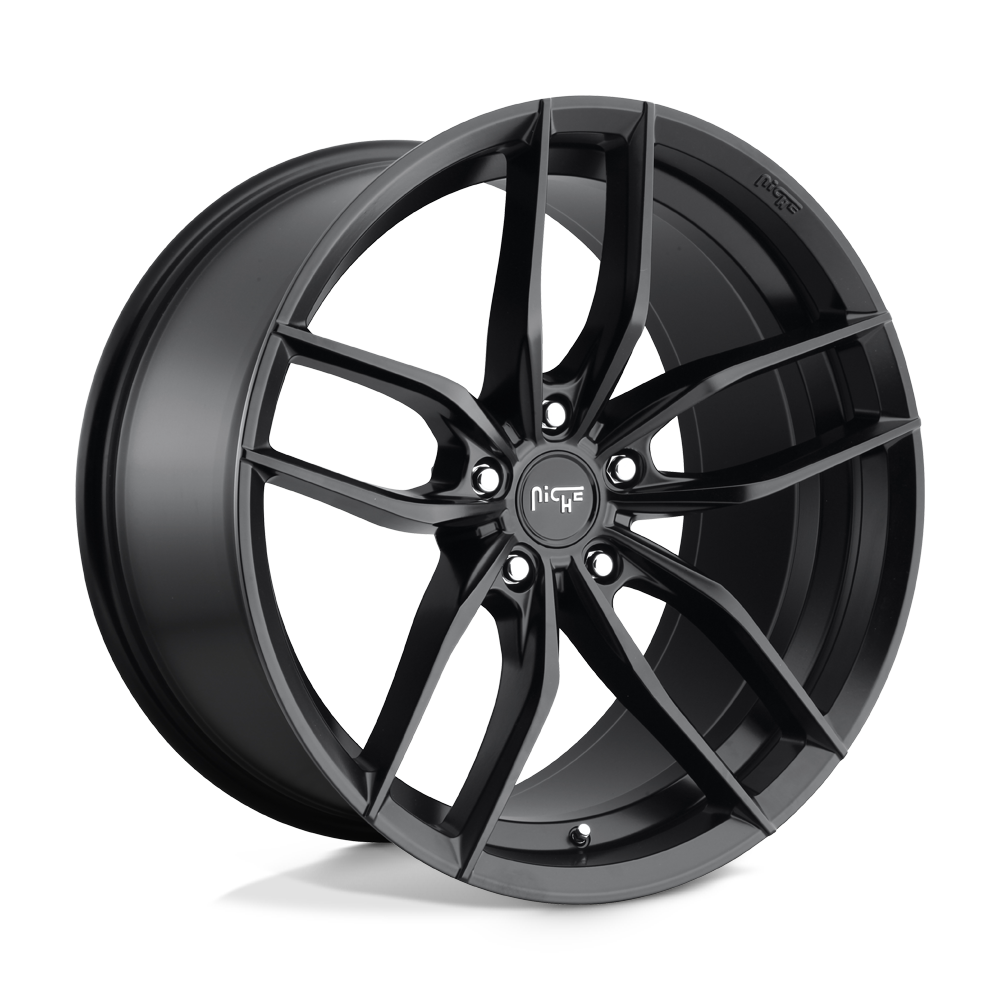 18X8 MATTE BLACK 40MM Niche 1PC Wheel