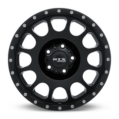 RTX® (Offroad)  082940  Baja  Satin Black with Milled Rivets  17x9 5x127 ET0 CB71.5