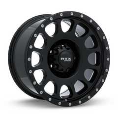 RTX® (Offroad)  082686  Baja  Satin Black with Milled Rivets  17x9 6x139.7 ET0 CB106.1