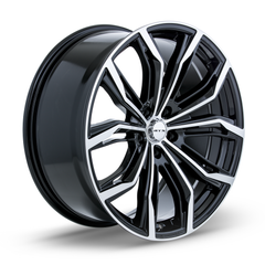 RTX® (RTX)  082913  Black Widow  Black Machined  20x9 5x114.3 ET38 CB73.1