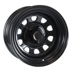 Ceco® (Series 84)  CD845750  Daytona  Black  15x7 5x127 ET-6 CB83.8