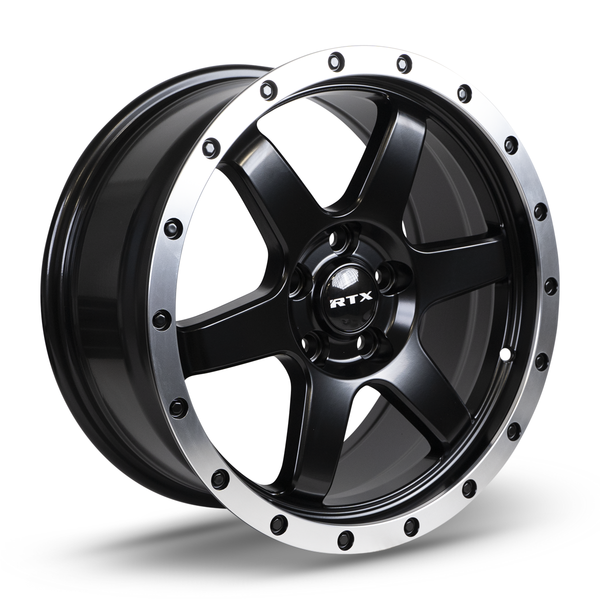17x8 Satin Black Machined Lip Wheel – RTX Dakar 083014 – 5x114.3 ET35 ...