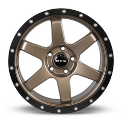 RTX® (RTX)  083013  Dakar  Satin Bronze Black Edge Lip  17x8 5x108 ET35 CB63.4