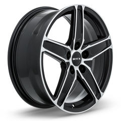RTX® (RTX)  082337  Frost  Black Machined  17x7 5x114.3 ET38 CB60.1
