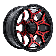 RTX® (Offroad)  083107  Goliath  Gloss Black Machined Red Spokes  20x9 6x139.7 ET0 CB106.1