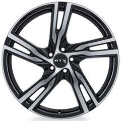 RTX® (OE)  082980  Gothenburg  Gloss Black Machined  20x8 5x108 ET45 CB63.4