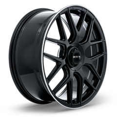 RTX® (OE)  507421  Leonburg  Gloss Black with Machined Edge  20x8.5 5x112 ET38 CB66.6