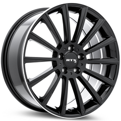 RTX® (OE)  083249  MB02  Gloss Black with Machined Lip  20x8.5 5x112 ET38 CB66.6