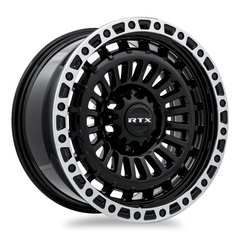 RTX® (Offroad)  083132  Moab  Gloss Black Machined Lip  18x9 6x139.7 ET0 CB106.1