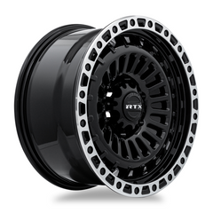 RTX® (Offroad)  083130  Moab  Gloss Black Machined Lip  17x9 5x127 ET-15 CB71.5