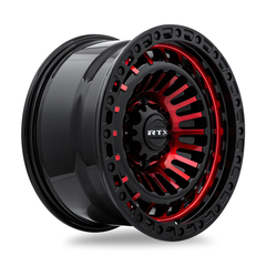 RTX® (Offroad)  083095  Moab  Gloss Black Machined Red  18x9 6x135 ET0 CB87.1