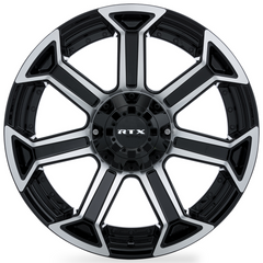 RTX® (Offroad)  083007  Peak  Gloss Black Machined  22x10 5x127 ET-18 CB71.5