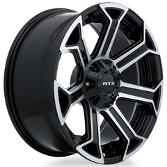 RTX® (Offroad)  082921  Peak  Gloss Black Machined  20x9 6x135/139.7 ET0 CB87.1