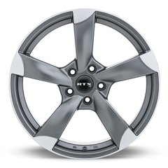 RTX (OE)   082479   RS II   Satin Gunmetal Machined   17x7.5 5x112 ET45 CB57.1