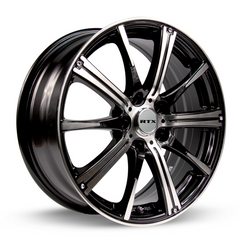 RTX® (RTX)  081005  Spark  Black Machined  15x6 4x100 ET45 CB73.1