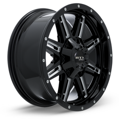 RTX® (Offroad)  082086  Ravine  Black Milled  17x8 6x139.7 ET10 CB106.1