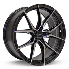 RTX® (R-Spec)  082818  Slick  Black Machined  18x8.5 5x114.3 ET38 CB73.1