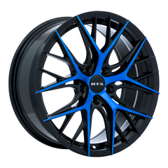 RTX® (R-Spec)  083054  Valkyrie  Gloss Black Machined Blue  18x8 5x114.3 ET40 CB73.1