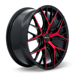 RTX® (R-Spec)  083055  Valkyrie  Gloss Black Machined Red  18x8 5x114.3 ET40 CB73.1