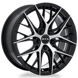 RTX® (R-Spec)  082996  Valkyrie  Gloss Black Machined  18x8 5x112 ET38 CB66.6