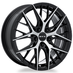 RTX® (R-Spec)  082996  Valkyrie  Gloss Black Machined  18x8 5x112 ET38 CB66.6