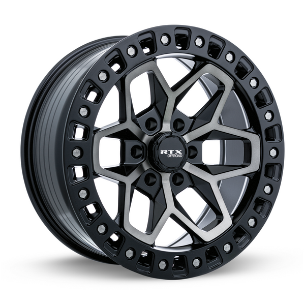 18x9 Alloy Wheel - RTX Zion 082926 Satin Black Tinted Bronze , with ...