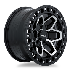 RTX® (Offroad)  082984  Zion  Gloss Black Machined  18x9 5x127 ET-15 CB71.5