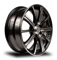 RTX® (RTX)  081005  Spark  Black Machined  15x6 4x100 ET45 CB73.1
