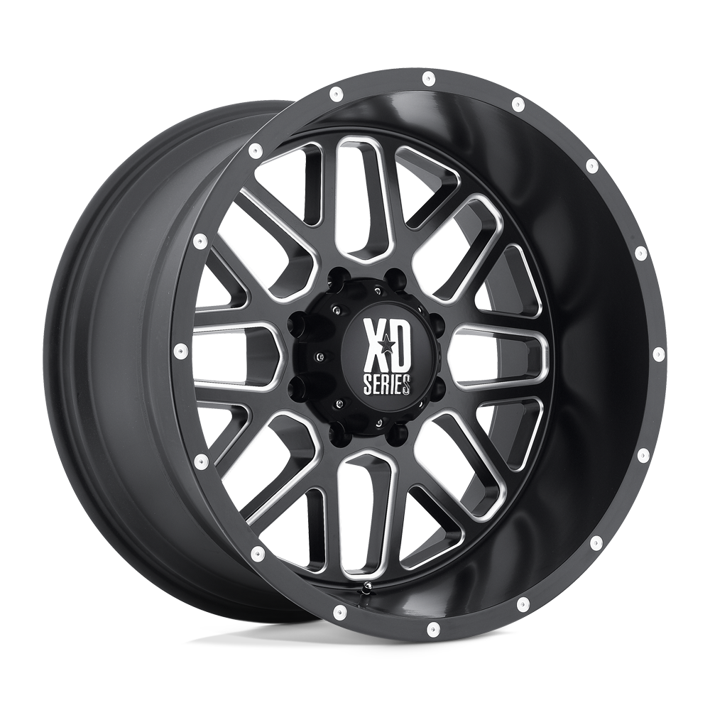 20X9 SATIN BLACK MILLED 18MM XD Wheel