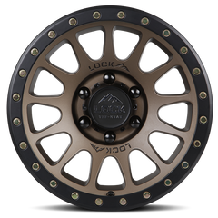 Lock Offroad Yosemite 20x10 5x127 -18et 71.5 Matte Desert Bronze w/ Matte Black Ring Wheel