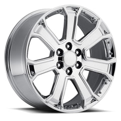 22x9 Aluminum Wheel with 6x5.5 Bolt Pattern - Chrome