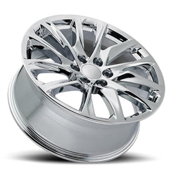 22x9 Aluminum Wheel with 6x5.5 Bolt Pattern - Chrome