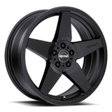 17x8 Aluminum Wheel with 5x114.3 Bolt Pattern - Satin Black
