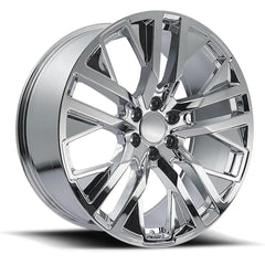 22x9 Aluminum Wheel with 6x5.5 Bolt Pattern - Chrome