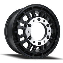 17x8 Aluminum Wheel with 6x205 Bolt Pattern - SATIN BLACK