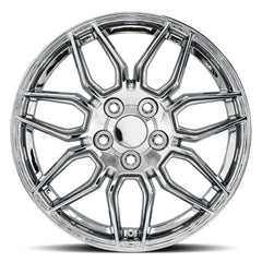 18x8.5 Aluminum Wheel with 5x4.75 Bolt Pattern - Chrome